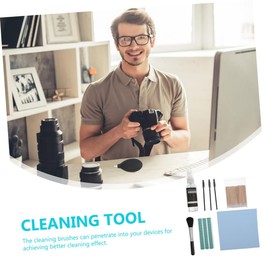 CIYODO 1 Set Earphone Cleaning Tool Electronics Cleaning Brush Swab Kit for Headsets Keyboards and Devices Dust Removal Protection Present for Tech Lovers