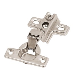 Hermex BIDI-95I, Juego de 2 bisagras bidimensionales ocultas para gabinetes, cobertura interna, 95°