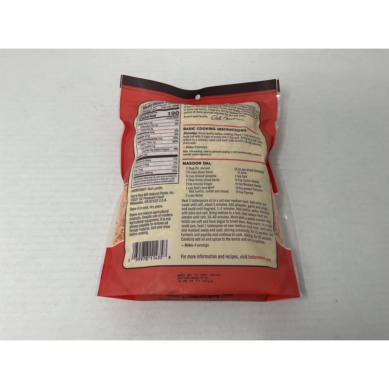 Bob's Red Mill Red Lentils, 27 oz