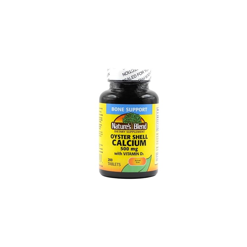 Nature's Blend Oyster Shell Calcium with D3 200 Tabs