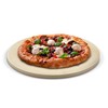 Cook N Home Pizza Grilling Baking Stone with Scraper, Heavy