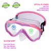 Swim Goggles Kids 6-14, Snorkeling Mask Fabric Strap,Youth Goggles Nose