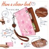 [Pretimo] Pass Case with Reel, Cute Cat, Cherry Blossom, Tortoise