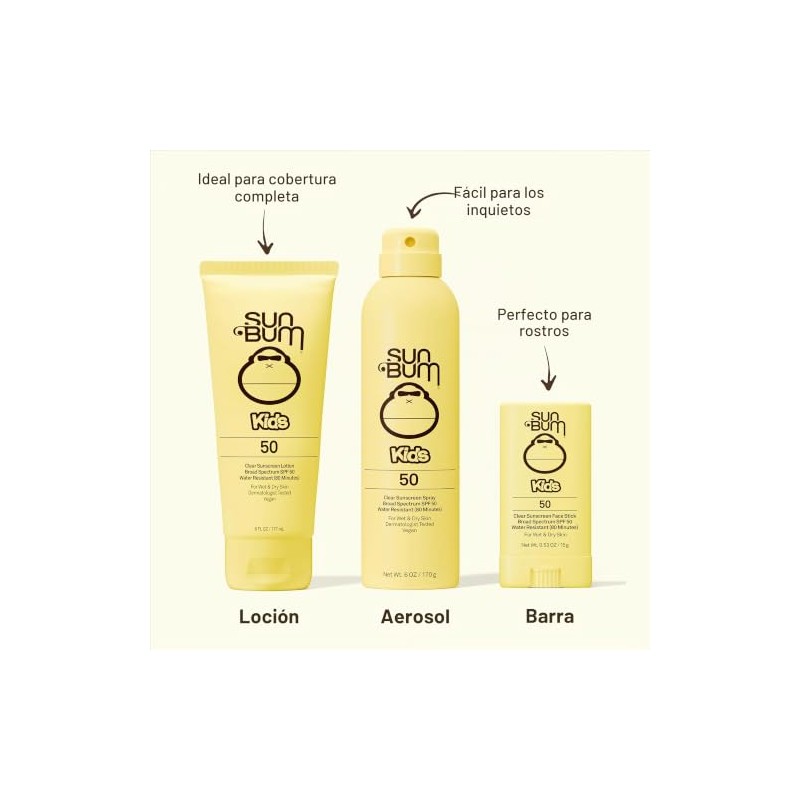 Sun Bum Kids SPF 50 Clear Sunscreen Lotion | Wet