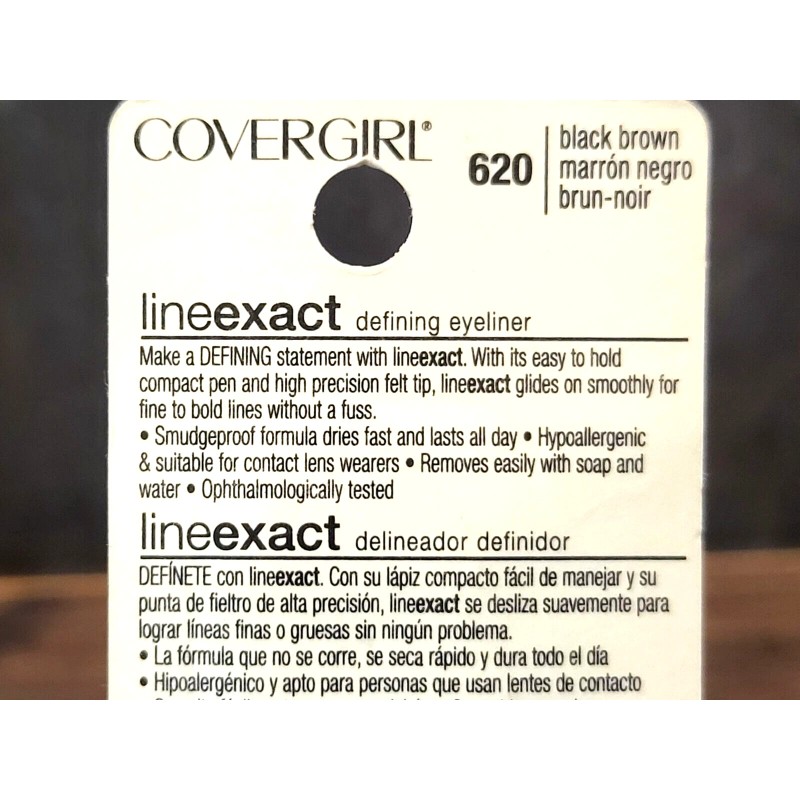 CoverGirl Line Exact liquid eyeliner ~ 620 Black Brown ~