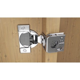 Berta 30-Pack, 1-5/16 inch Overlay Soft Closing Face Frame Cabinet Hinges, 105 Degree 6-Ways 3-Cam Adjustment Concealed Kitchen Cabinet Door Hinges with Screws (1-5/16 inch, 30 Pieces)