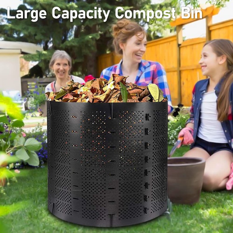 YUEWO 220 Gallon Compost Bin Outdoor Expandable Outdoor Composter for