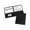 Avery 47988 Two-Pocket Folder, 20-Sheet Capacity, Letter Size, Black, 25/BX