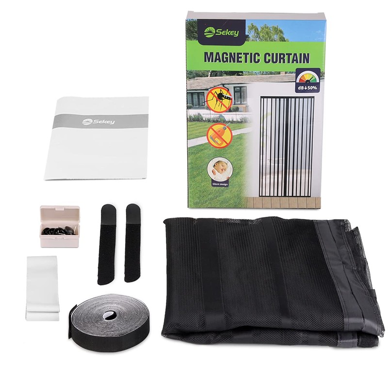 Sekey Magnet Fly Screen Door Curtain for Wood, Iron, Aluminium