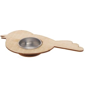 Baker Ross AX348 Bird Wooden Tealight Holders - Pack of 4, Great to Decorate and Display Inside or Outside, Ideal Kids Arts and Crafts Project