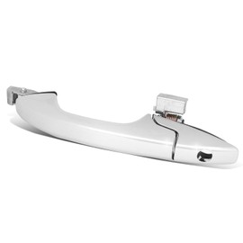 Auto Dynasty Factory Style Front Exterior Car Door Handle with Key Hole Compatible with Honda Accord Crosstour 2010-2015, Driver Left Side, Chrome