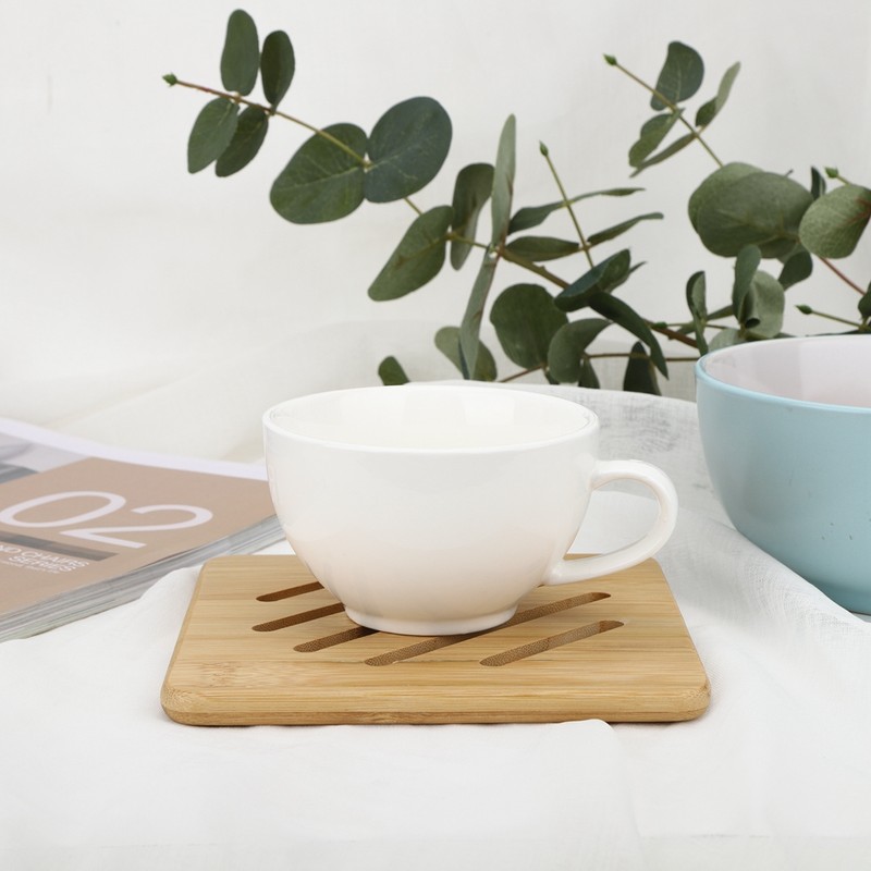 4Pcs Bamboo Table Mat Anti-Scald Non-Slip Bowl Cup Heat Insulation