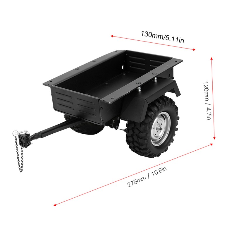 Aluminum Alloy Trailer Car Highly Simulation RC Car Vehicle Model