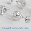DONGKER CO2 Bubble Counter,Aluminium Alloy Single/Double Head Aquarium CO2 Check