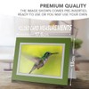 Greeting Card Light Grey & Army Green (Photo Insert) -