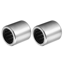 METALLIXITY HK1015 Needle Roller Bearings 10mm ID x 14mm OD 15mm Height 2 Packs, Chromium Steel Open End Thrust Bearing - for Industrial Machinery and Equipment