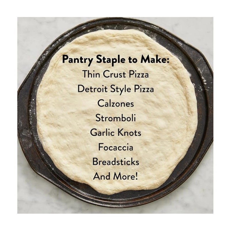 DeLallo, Italian Pizza Dough Kit, Pizza Crust Mix for Garlic