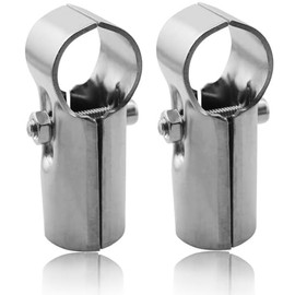 XGNG 2PCS Two-way Galvanized Connector Panel T Clamps Fine Pipe Connector Pipe Clamps for ''T'' Clamps Into Pipe Fence Reinforcement