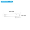 MECCANIXITY Safety Pins 2.48 Inch Large Metal Sewing Pins for