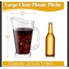 Tioncy 12 Pcs 57.5 oz Clear Plastic Water Pitcher