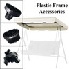 SEIWEI Canopy Accessories, Garden Swing Canopy Replacement Plastic Fittings for
