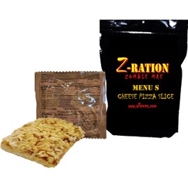 MRE Z-Ration (Zombie MRE) Custom Meals Ready to Eat! (MENU S - Cheese Pizza Slice)