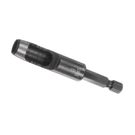Kozelo Leather Hole Punch Tool - [9mm x 1/4" Shank] Extension Hex Shank Drill Bit High-Carbon Steel Rotary Hollow Puncher for Fabric Leathercraft Belts Use, 113mm Length