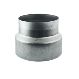 MKK - 18112-003 Reducer Reduction Aluflex Pipe Flexible Pipe Ventilation Spiral Duct Pipe Galvanised 125-100