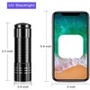 POCKETMAN Portable UV Flashlight 395-400nm Black Light Flashlights Ultraviolet Zoomable
