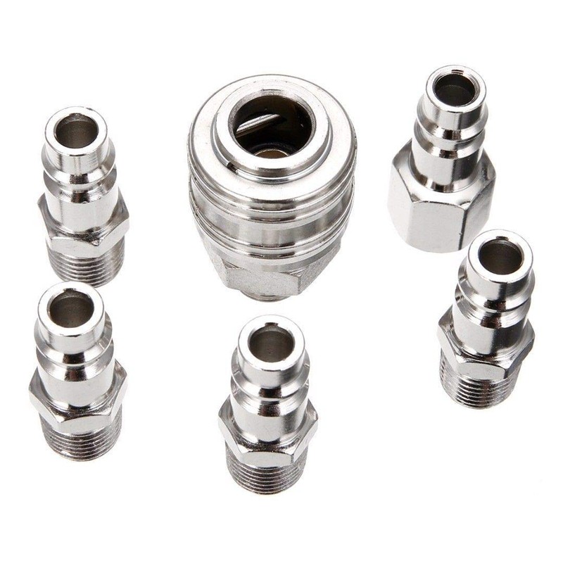 Air Coupler POWERTOOL Euro 1/4" Pipe Connector Quick Release Male