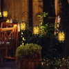 Outdoor Solar Lantern Auto Sensing ABS Glass Soft Warm Light