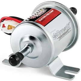 Bravex Universal 12V Low Pressure 2.5-4 PSI Gas Diesel Inline Electric Fuel Pump HEP-02A (2.5-4 PSI)
