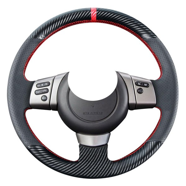 Kivnto - Funda de Volante de Fibra de Carbono para