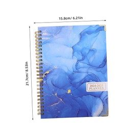 Operitacx Monthly English Planner Book Portable Planner for 2024-2025 Time Management Notebook