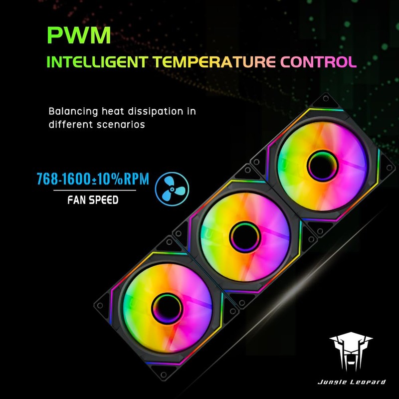 Jungle Leopard Prism 6PRO ARGB PWM Computer PC Fan 120