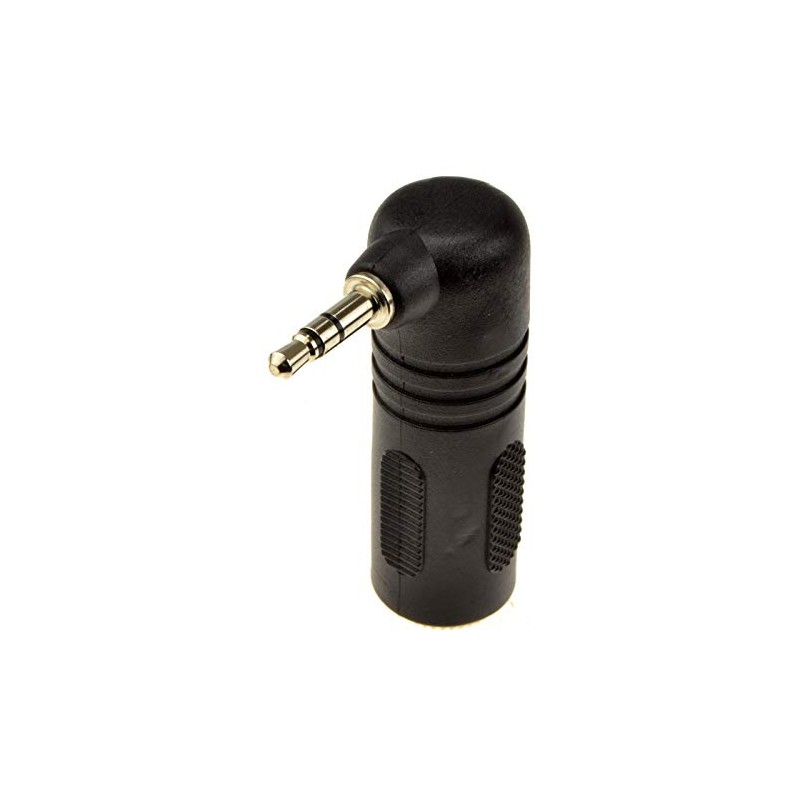 kenable 6.35mm Jack Socket to Right Angled 3.5mm Stereo Jack