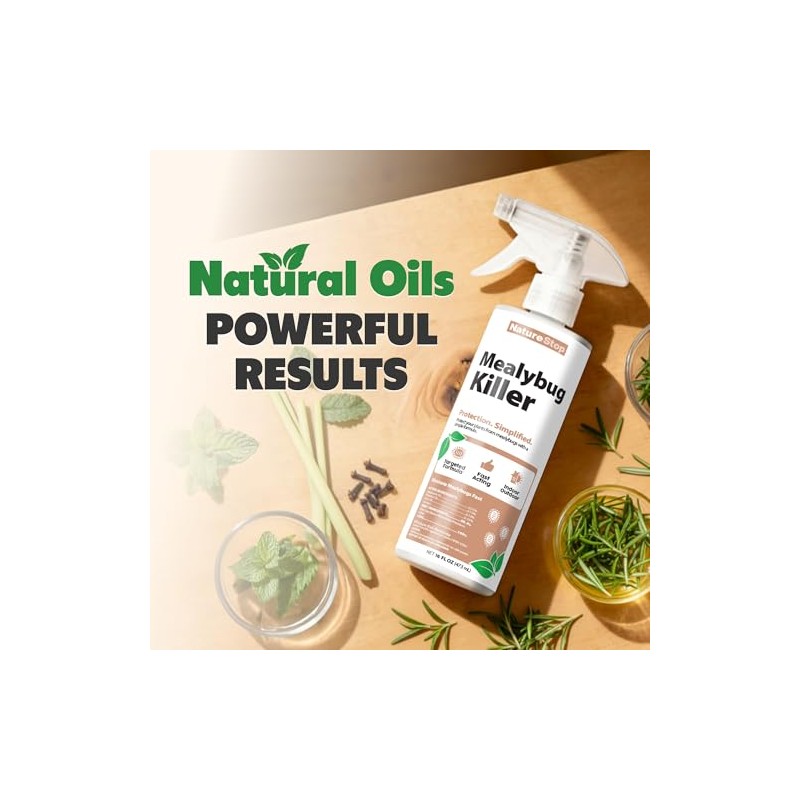 Mealy Bug Killer (16oz) | Kills On Contact, Natural Oil