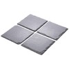 Urban Living Set of 4 Square Slate Coaster for Drinks