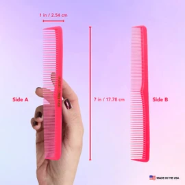 Allegro Combs 400 - Peines de corte multiusos (12 unidades) (Rosa Neón)