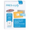 Pres-a-ply Laser Label, 2 x 4 Inches, White, Box of