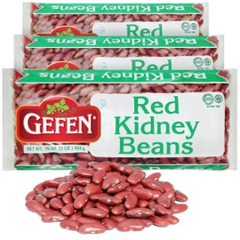 Gefen Dry Red Kidney Beans, 16oz Bag (3 Pack) Premium Quality | Great for Chili, Salads, Soups & Salsa | Certified Kosher