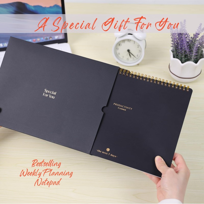 Weekly Planner Notepad-Minimalist 7-Day To Do List, 54 Sheets Dashboard