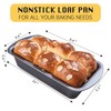 HONGBAKE 3 Pack Loaf Pan Set, 8.5 x 4.5 Inches