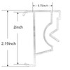 Cutelec Valance Clips 2Inch 5Pcs Clear Plastic Hidden Retainer Holder