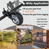 Auxdee 6" Heavy Duty Gate Wheel Pack of 1, Farm