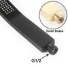 Asyas Square Solid Brass Handheld Shower Head High Pressure Single