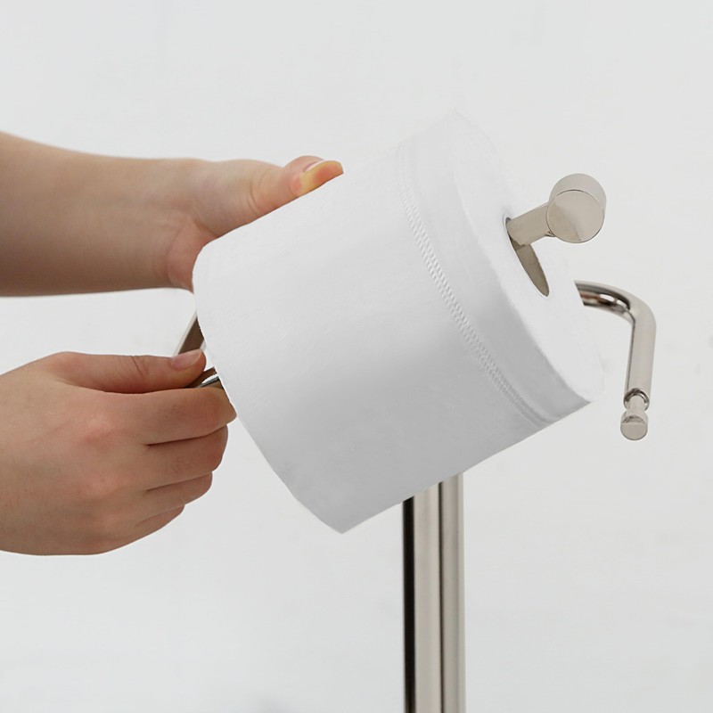 SunnyPoint Free Standing Toilet Paper Holder – Bathroom Tissue Stand