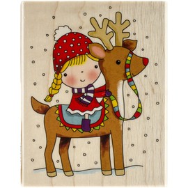 Penny Black Wood Mounted Stamps, Reindeer Games