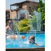Pool Fountain for Above and In-Ground Pools, Adjustable Dual Spray