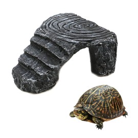 Tsnamay Triangle Climbing Platform Resin Turtle Basking Platform,Tortoise Dock Resting Rock Climbing Ramp Shale Step Ledge